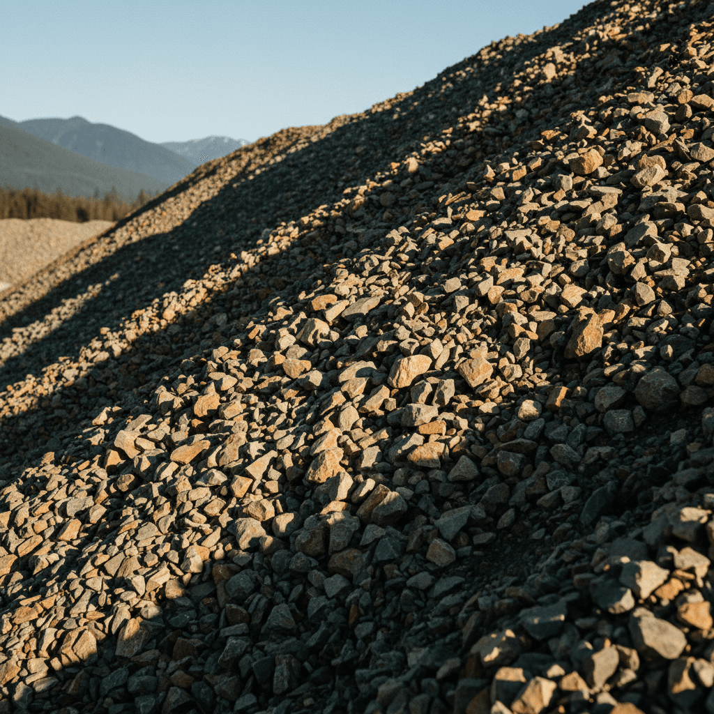 High-quality river-run aggregate from the Bear River
