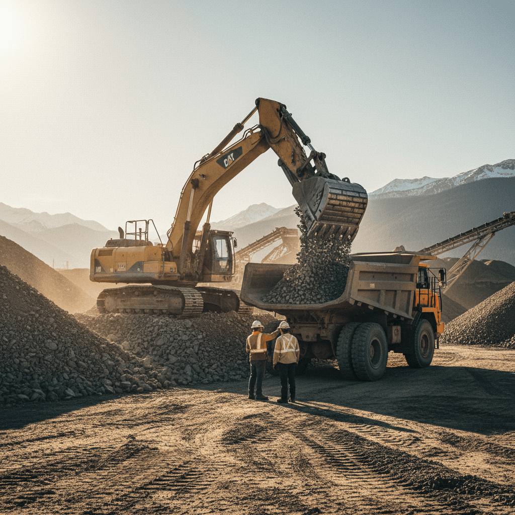 River-run aggregate in use on northern BC mining and construction sites